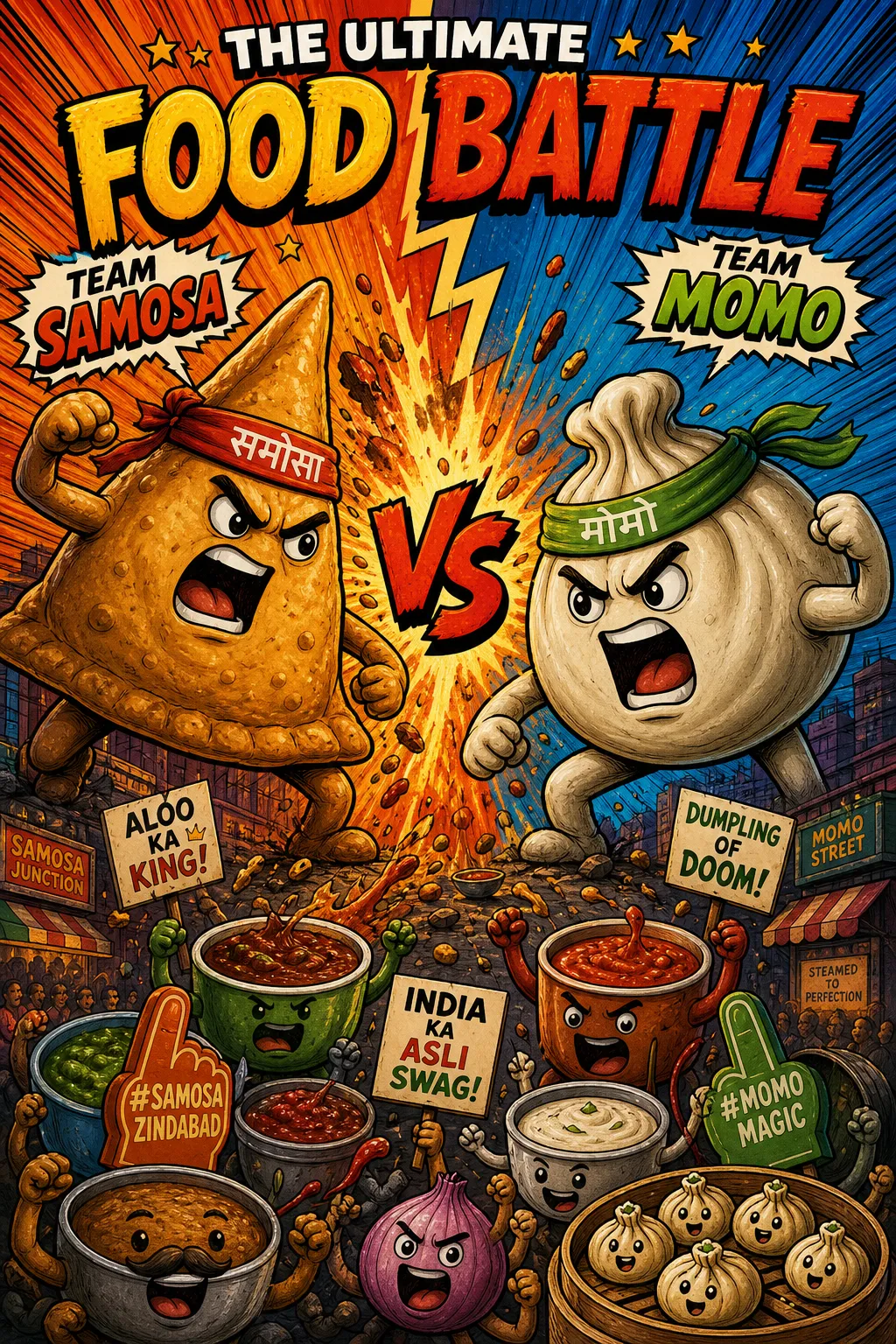 Samosa vs Momo